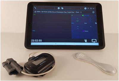 A Real-Time Wearable System for Monitoring Vital Signs of COVID-19 Patients in a Hospital Setting